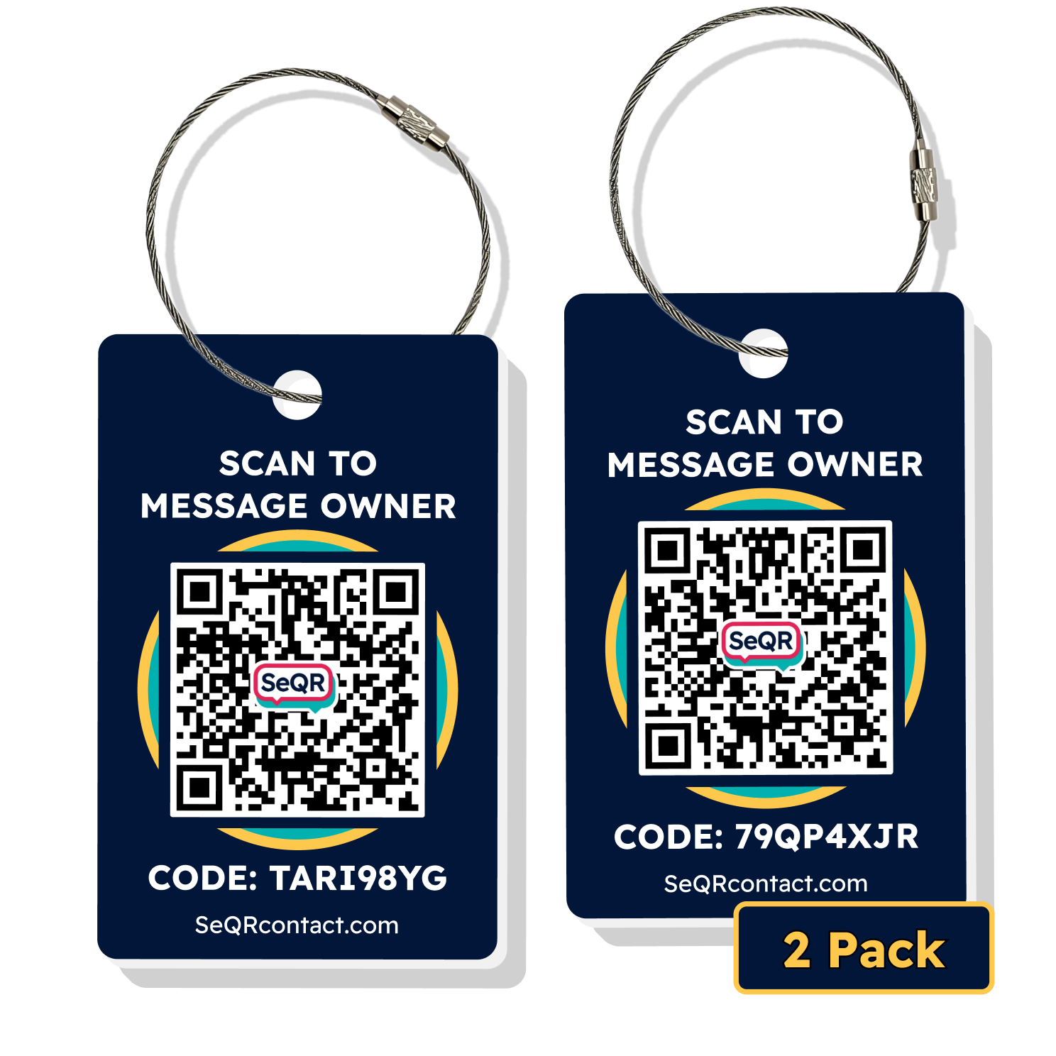 Smart Privacy Luggage Tags with QR Code | SeQR Contact – SeQR