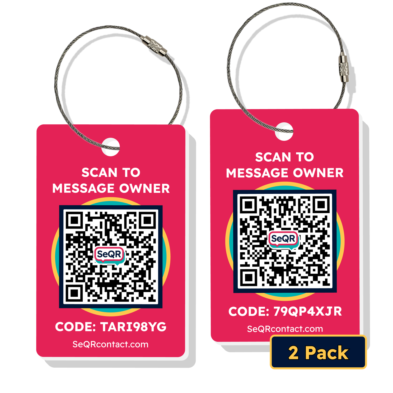 Smart Privacy Luggage Tags with QR Code | SeQR Contact – SeQR